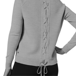 Lululemon Tied To You Sweater Heathered Grey 10